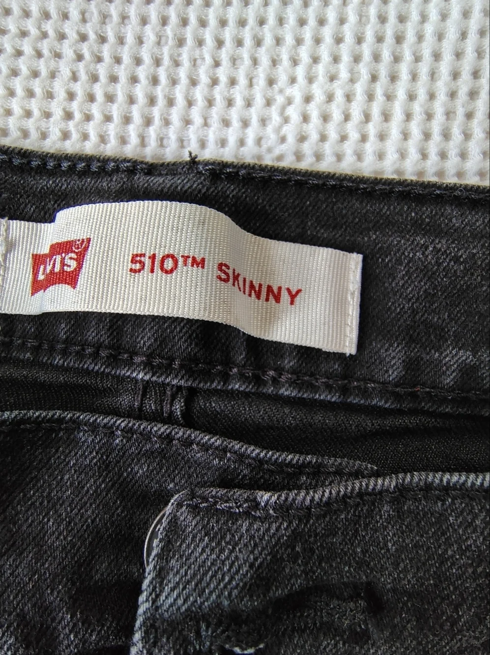 Levi's 510 Black Skinny Jeans Size 16 Reg / 28 X 30
